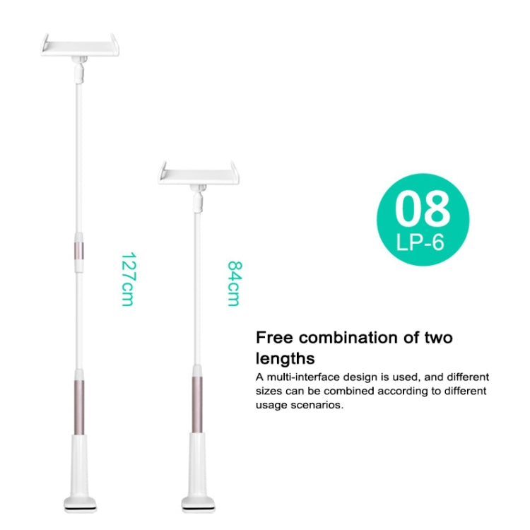 UBN-30 Classic Style Universal 360 Degrees Rotating Detachable Two-stage Lazy Bracket Mobile Phone / Tablet Desktop Bracket with Bilateral Pull Chuck